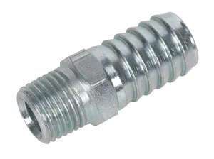 Sealey Screwed Tailpiece Male 1/4"BSPT - 1/2" Hose Pack of 5 AC40