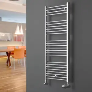 Agadon C1 916 x 450 mm Chrome Towel Radiator - 785 BTU - 5 Years Guarantee