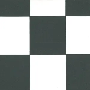 Black White Tile Effect Anti-Slip Vinyl Flooring for Home, Shops, Offices, 2.0mm Thick Vinyl Sheet-2m(6'6") X 3m(9'9")-6m²