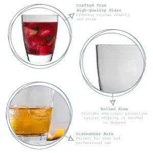 Bormioli Rocco - Nadia Double Whisky Glasses - 375ml - Pack of 4