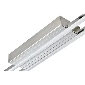 Modern LED Strip Ceiling Light Fitting in Polished Chrome Perfect for Kitchens