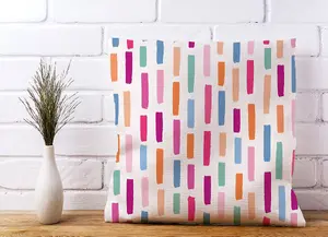 Vertical Abstract Brush Pattern Cushions 45cm x 45cm