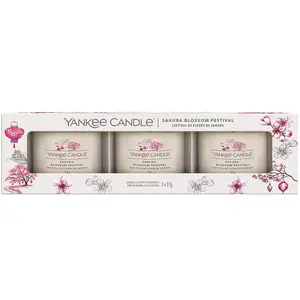 Yankee Candle 3 Pack Filled Votives - Sakura Blossom Festival