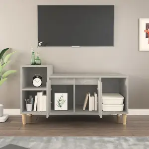 Berkfield TV Cabinet Concrete Grey 100x35x55 cm Engineered Wood