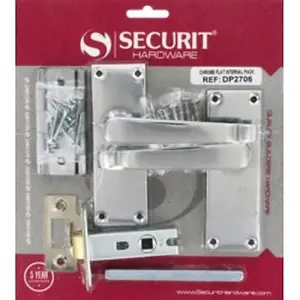 Securit Chrome Flat Internal Pack Silver (One Size)