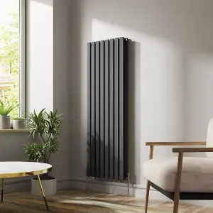 Right Radiators 1600x550 mm Vertical Double D Shape Flat Panel Designer Radiator Anthracite