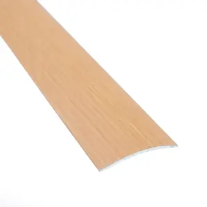 Self-adhesive wood effect aluminium door floor bar edge trim threshold  930mm x 40mm a13 beech