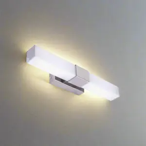 AMBER - CGC LED Chrome IP44 Bathroom Over Mirror wall Light 8W