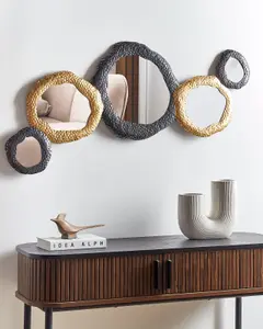 Wall Mirror CHARNY Metal Black-Gold