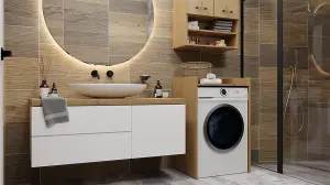 Pola NP Washing Machine Cabinet Artisan Oak