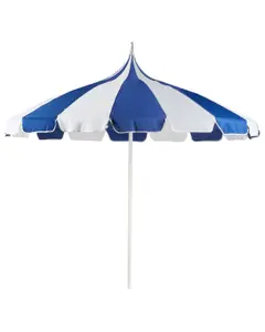 Garden Market Parasol 2.45 m Blue and White MINOA