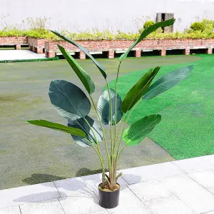 160 cm H Garden Decoration Artificial Green Banana Tree with Pot