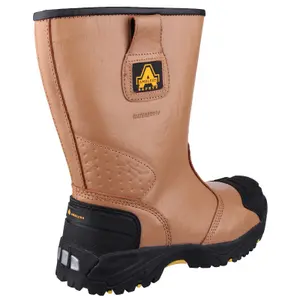 Amblers FS143 Waterproof Safety Rigger Work Boots Tan (Sizes 6-15)