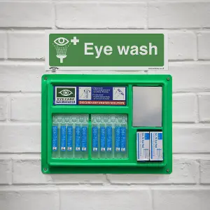 Sealey Safe Conditions Safety Sign Eye Wash Rigid Plastic Pack of 10 SS58P10