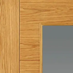 Bela Oak Glazed Unfinished Internal Door