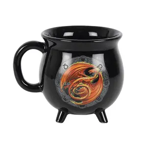 Anne Stokes Beltane Cauldron Heat Changing Mug Black (One Size)