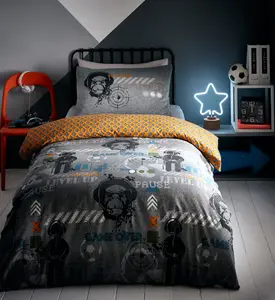 Gamer Single Duvet Cover and Pillowcase