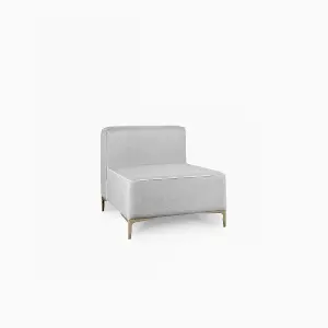 Emelda Grace Cloud Rectangle Corner Sofa - Left Hand - Grey