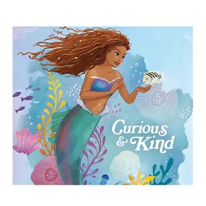 The Little Mermaid Curious And Kind Canvas Print Blue/Multicoloured (40cm x 30cm)