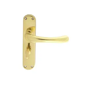 Ibra Bathroom Door Handle (Set of 2) Brass