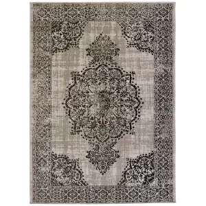 Origins Saville Grey / Black Rug 160 X 230