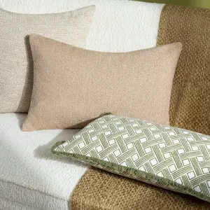 Hoem Alexa Geometric Fringed Cushion Cover