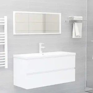 Berkfield Sink Cabinet White 100x38.5x45 cm Engineered Wood