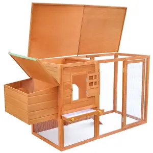 Outdoor Chicken Cage Hen House with 1 Egg Cage Wood