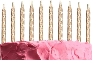 10pcs Spiral Candles for Birthday Wedding Anniversary Dinner Party Cake Topper Table Decorations,