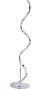 Lighting123 Infinity LED Floor Lamp Light Chrome for Living Room, Bedroom, Bedside, Nightstand, Reading, Office, Work, Study, Desk