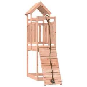 Berkfield Playhouse with Climbing Wall Solid Wood Douglas