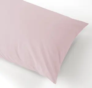 MEDITERRANEAN LINENS Valencia 100% Egyptian Cotton 200 Thread Count Single Duvet Cover Set -Pale Pink