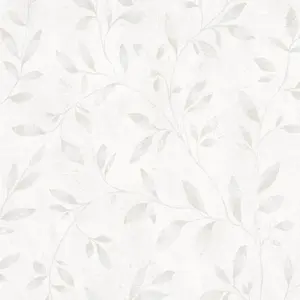 Galerie The New Design Book White Leaf Wallpaper