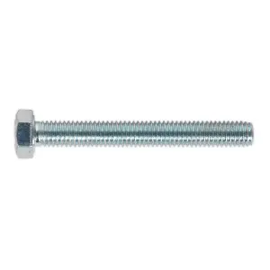 Sealey HT Setscrew M5 x 40mm 8.8 Zinc Plated DIN 933 - Pack of 50 Pieces SS540