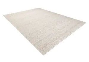 Carpet JERSEY 19243 cream - Chevron, structural, loop BOHO  80x150 cm