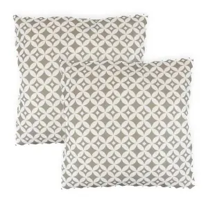 Gardenwize Pair of Outdoor Garden Sofa Chair Furniture Scatter Cushions- Diamond