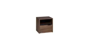 Chic Denver Cabinet - Compact Rustic Style with Drawer in Oak Monastery - W470mm x H460mm x D400mm