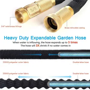 Expanding Garden Watering Hose Pipe - Automatically Expandable & Flexible Hosepipes - 200 FT