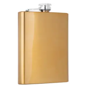 Maison by Premier Auden 8Oz Gold Finish Hip Flask