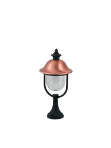 Luminosa VENEZIA Outdoor Pedestal Light Black, IP44 25x53.8cm