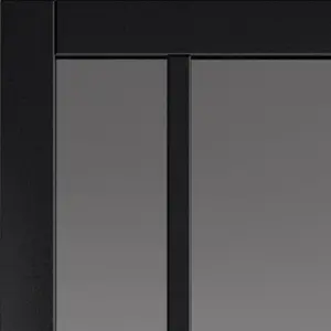 Urban Industrial City Black Tinted Glass Internal Door