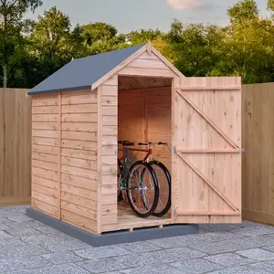 Garden Value 4 ft. W x 6 ft. D Overlap Garden Shed No