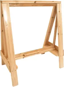 Children's Messy Play Easel - Indoor & Outdoor - Early Years Messy Mud Play Painting and Drawing Wooden Easel