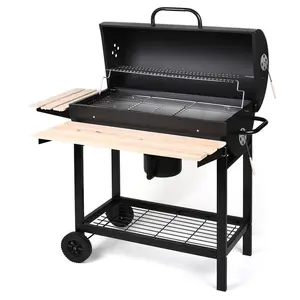 Offset Charcoal Portable Smoker & Grill