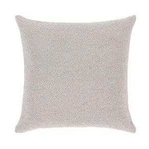 Woven Indoor Outdoor Washable Plain Cosy Cushion Natural - 45cm x 45cm