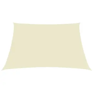 Berkfield Sunshade Sail Oxford Fabric Rectangular 2.5x3.5 m Cream