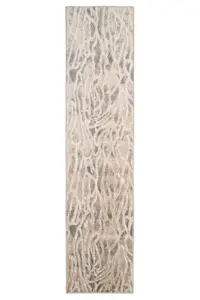 Silver Grey Metallic Marble Lustre Sheen Rug 160x230cm