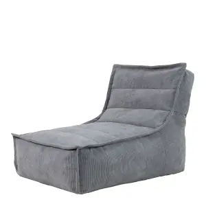 icon Otto Charcoal Grey Corduroy Lounger Set of 4 Bean Bag Chair