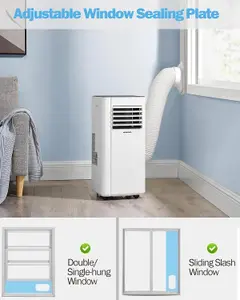 Portable Air Conditioner Unit 9000 BTU 4-in-1 Dehumidifier Cooling Fan 2 Speeds