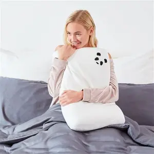 Panda Bamboo Memory Foam Pillow, Animals, White